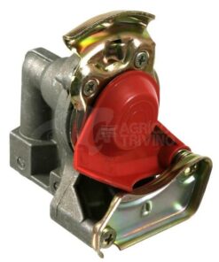 Cabezal de acoplamiento automático 2x M16x1,5 rojo
