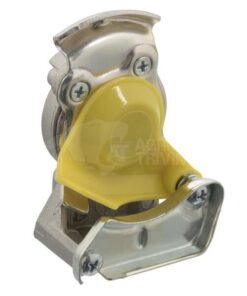 Cabezal de acoplamiento abierto M16x1.5 amarillo