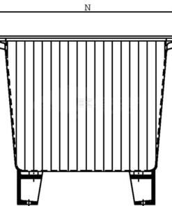 Depósito de aluminio sin tapa NG 70