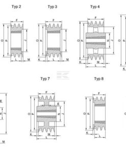 Polea para correa trapecial, 1 canal A o SPA, Ø229,50 mm, para buje Taperlock 2012, Kramp