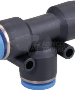 Racor de inserción a presión en T, 12 mm