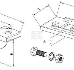 Soporte montaje Ø70 mm