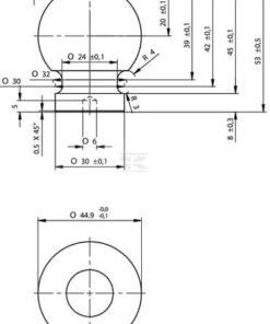Rótula para varilla D45