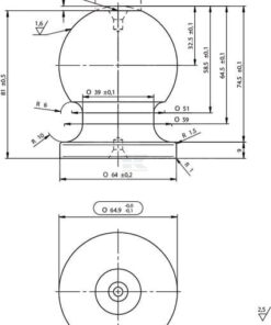 Rótula para varilla D65