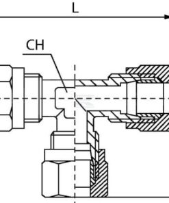 Conector en T, anillo apriete