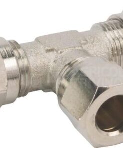 Conector en T, anillo apriete