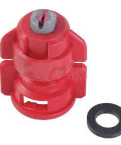 Tobera anti-deriva, venturi, simple chorro plano TD 110° 04 rojo cerámica Agrotop
