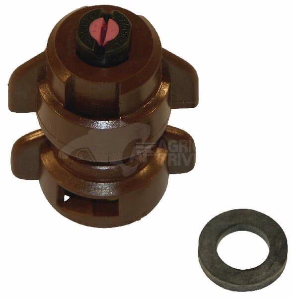 Tobera anti-deriva, venturi, simple chorro plano TD 110° 05 marrón cerámica Agrotop