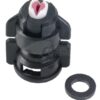 Tobera anti-deriva, venturi, simple chorro plano TD 110° 10 negro cerámica Agrotop