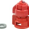 Tobera anti-deriva, venturi, doble chorro plano TDHS 110° 04 rojo cerámica Agrotop