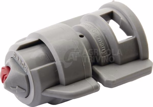 Tobera anti-deriva, venturi, doble chorro plano TDHS 110° 06 gris cerámica Agrotop