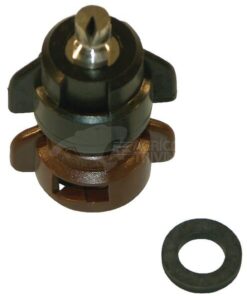Boquilla anti-deriva, venturi, simple chorro excéntrico TDOC 80° 05 marrón latón Agrotop