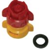 Tobera anti-deriva, venturi, simple chorro plano TDXL 110° 02 amarillo plástico Agrotop