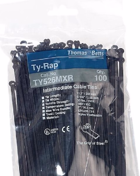 Brida cables 6,9x340mm negra 2 Brida cables 6,9x340mm negra
