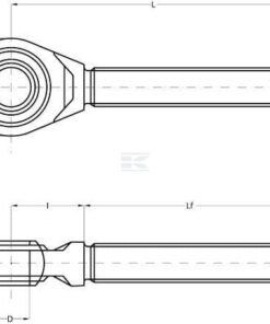 Husillo izdo. de 3er punto M27 x 3,0 cat. 2