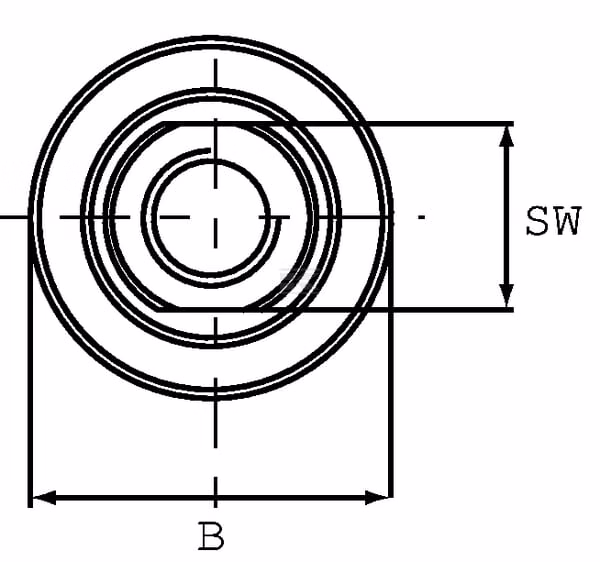Estrangulador 3/4 BSP 8 Estrangulador 1 BSP