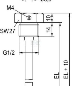 Cas. inm. TH-V4A/100mm ac. in.