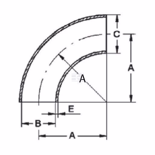 Codo para soldar 90° V4A 1" 2 Codo para soldar 90° V4A 1"