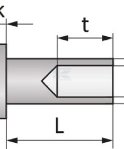 Remache DIN 7338B 6x12 mm