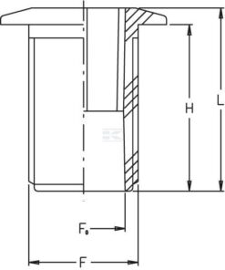Salida del depósito 1 1/4" x 40mm