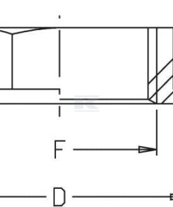 Tuerca plana 1/2" 5 Tuerca plana 1/2