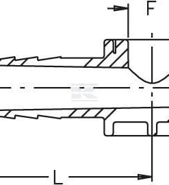 Racor doble para manguera 13mm x 1/2