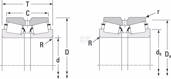 Rodamiento de rodillos cónicos 49x84x24x48mm Timken 2 Tapered roller bearing 49x84x24x48mm Timken