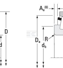 Outer ring tapered bearing 8 Outer ring tapered bearing
