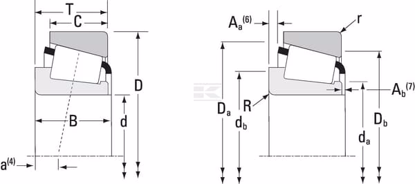 Inner ring tapered bearing 2 Inner ring tapered bearing