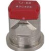 Boquilla anti-deriva, venturi, doble chorro plano TJ 80° 04 rojo acero inoxidable TeeJet 3 Boquilla anti-deriva, venturi, doble chorro plano TJ 80° 04 rojo acero inoxidable TeeJet