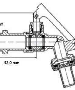 Grifo bloqueable 1/2" 3 Grifo bloqueable 1/2