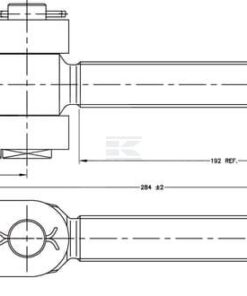 Husillo rosca a dchas. M30 x 3,0 - 28,0 mm