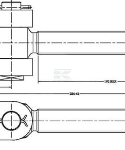 Husillo rosca a dchas. M30 x 3,0 - 32,0 mm