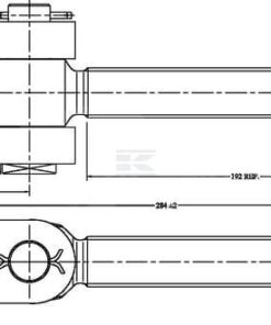 Husillo der. M30x3,5 - 19,0 mm