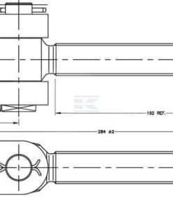 Husillo rosca a izdas. M30 x 3,5 - 20,0 mm