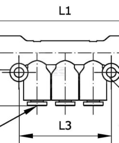 Distribuidor T, triple,10-8-10 5 Distribuidor T, triple,10-8-10