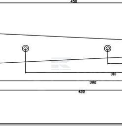 Par de bisagras en T 18"x450mm 4 Par de bisagras en T 18