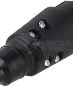 Enchufe de remolque de 7 polos, plástico, 12 V, terminales roscadas