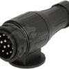 Enchufe de remolque de 13 polos, plástico, 12 V, tipo largo, terminales de rosca 17 Enchufe de remolque de 13 polos, plástico, 12 V, tipo largo, terminales de rosca