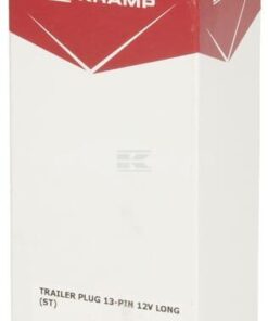 Enchufe de remolque de 13 polos, plástico, 12 V, tipo largo, terminales de rosca 8 Enchufe de remolque de 13 polos, plástico, 12 V, tipo largo, terminales de rosca