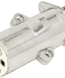 Conector de remolque de 7 polos, aluminio, 24 V, terminales roscadas