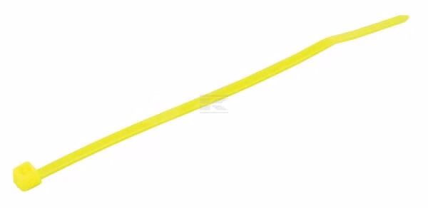 Brida sujetacables 3,6 x 200 mm, amarillo, 100 uds.
