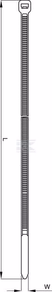 Brida sujetacables 2,5 x 100 mm, negra, 100 uds. 2 Brida sujetacables 2,5 x 100 mm, negra, 100 uds.