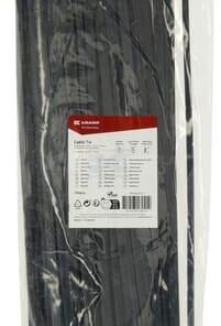 Brida sujetacables 9 x 430 mm, negra, 100 uds.