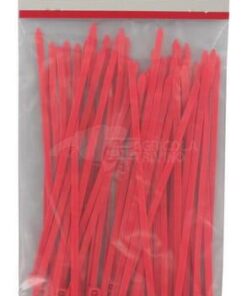 50 bridas cab. 3,6x140 mm roja