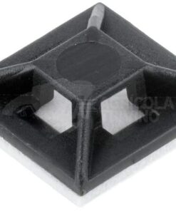 Brida sujetacables adhesiva 2,5 mm, 100 uds.