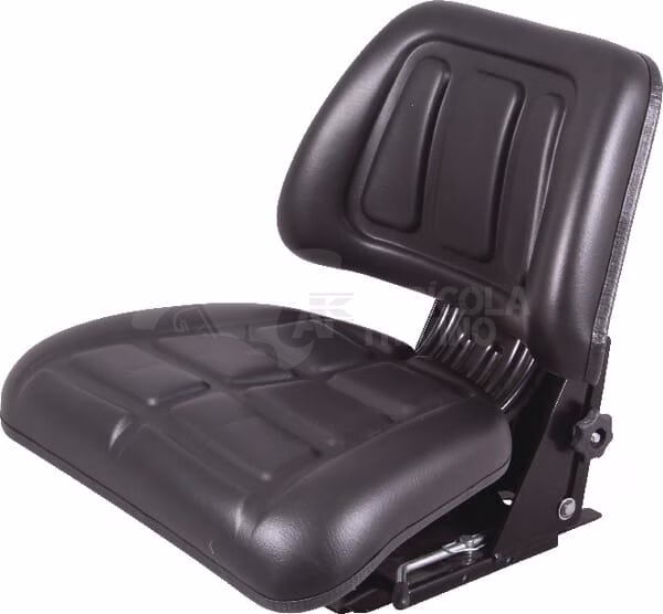 Asiento con suspensión mecánica, en PVC