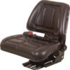 Asiento con suspensión mecánica, en PVC