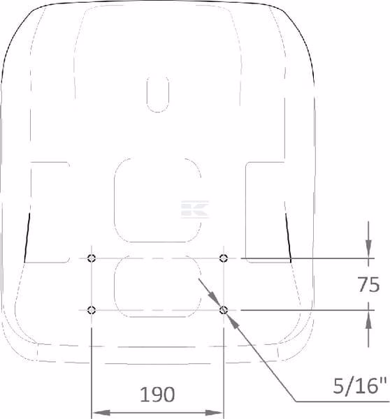 Asiento de PVC negro