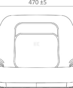 Asiento de PVC negro